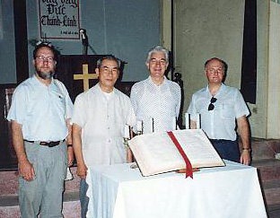 We meet Pastor Thu (2nd from left).