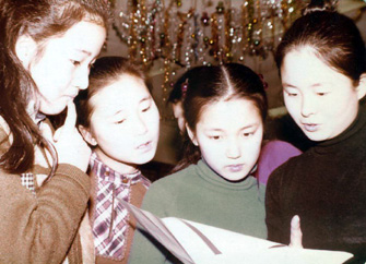 Members of the Korean Childrens Choir at rehearsal